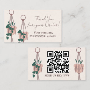 Script Planten Hangen Dank Je Visitekaartje