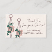 Script Planten Hangen Dank Je Visitekaartje (Voorkant)