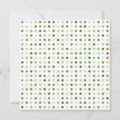 Script Polka Dot Baby shower nodigt uit Kaart (Achterkant)