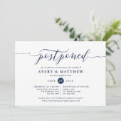 Script Postponed Wedding Ceremony en Reception Kaart (Staand voorkant)