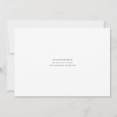 Script Postponed Wedding Ceremony en Reception Kaart (Achterkant)