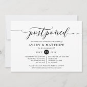 Script Postponed Wedding Ceremony en Reception Kaart (Voorkant)