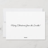 Script Prettig kerstfeest Hulst Rood en Groen Feestdagenkaart (Achterkant)