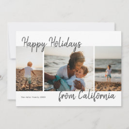 Script Prettig kerstfeest van Foto Vakantie Kaart