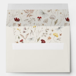 Script Prettig Kerstfeest Wilde Bloem Retouradres Envelop