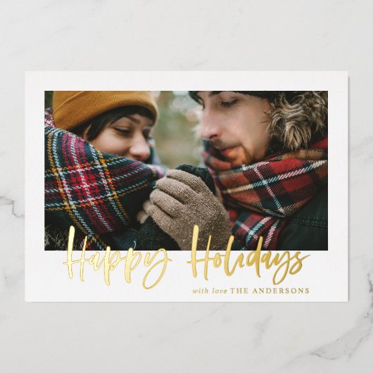 script prettige feestdagen groene tartan foto (Voorkant)