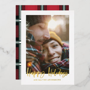 script prettige feestdagen rode tartan fotovakanti