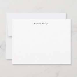 Script Professional Elegant Simple Note-Kaart Notitiekaartje