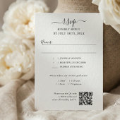 Script QR-code moderne bruiloft RSVP Kaartje