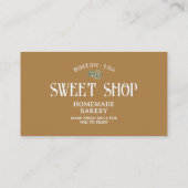  Script QR Code Pastry Bakery Visitekaartje (Achterkant)