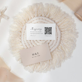 Script QR Code Registry Bruiloft Enclosure Kaart