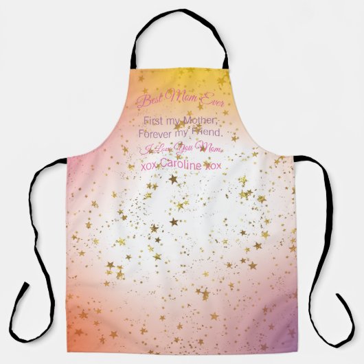 Script Quote Elegant Modern Stijlvolle Moederdag Schort (Voorkant)