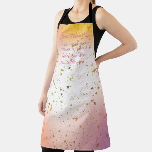 Script Quote Elegant Modern Stijlvolle Moederdag Schort (Insitu)