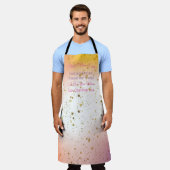 Script Quote Elegant Modern Stijlvolle Moederdag Schort (Gedragen)