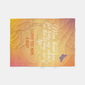 Script Quote Keepsake Elegant Modern Moederdag Fleece Deken (Voorkant (Horizontaal))