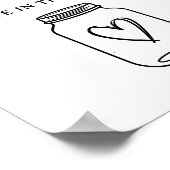 Script Raad hoeveel Snoepjes er in het Jar Sign zi Poster (Hoek)