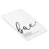 Script Red Love Heart Bae Definition Magneet (Rechterzijde)
