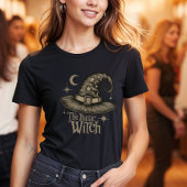 Script Retro Basic Witch Halloween Kostuum T-shirt