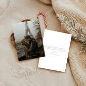 Script Romantisch Getrouwd Kleine Kerstfoto Feestdagenkaart