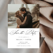 Script Romantische foto Betaalbare luxe bruiloft Save The Date