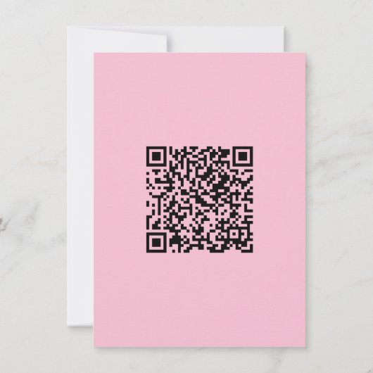 Script Roze Sinaasappel Bruiloft Website Details Q Kaart (Achterkant)