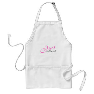 Script (roze) standaard schort