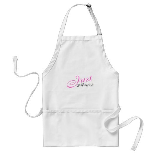 Script (roze) standaard schort (Voorkant)