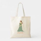 Script Sage Bridesmaid Tote Bag (Achterkant)