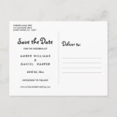 Script Save the Date met foto Briefkaart (Achterkant)