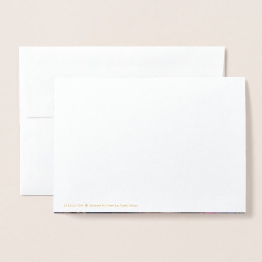 Script Save the Date Photo Faux Swirl Black Gold Folie Kaarten (Met envelop)