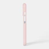 Script Serif Naam Blush Roze iPhone 16 Hoesje (Linkerkant)