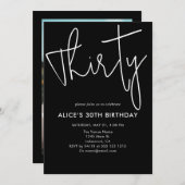 Script Signature Dertigday Black Kaart (Voorkant / Achterkant)