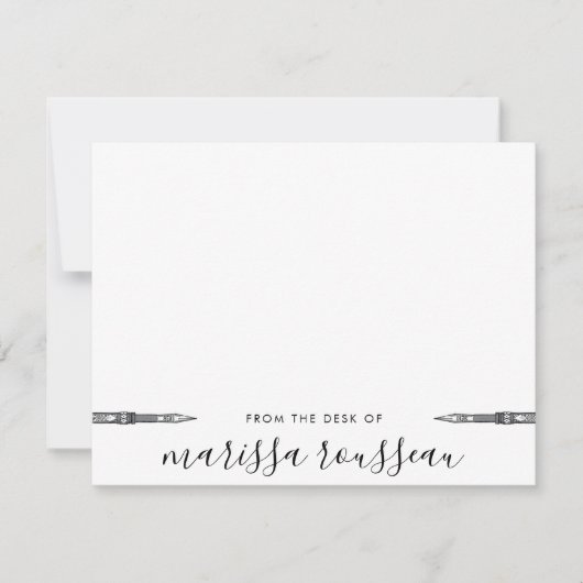  Script Signature  Pen Notitiekaartje (Voorkant)