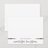  Script Signature  Pen Notitiekaartje (Voorkant / Achterkant)