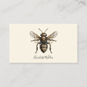 Script Signature Personalized Bee Contactkaartje