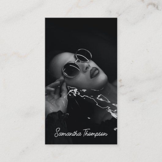 Script Signature Professional-fotografie Visitekaartje (Voorkant)