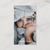 Script Signature Professionele fotografie Foto Visitekaartje (Voorkant)