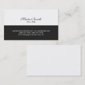 Script Simple Gray White Consultant Visitekaartje (Voorkant / Achterkant)