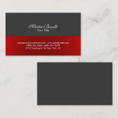 Script Simple Red Grey Consultant Visitekaartje (Voorkant / Achterkant)