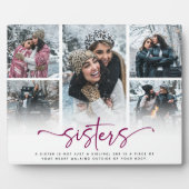Script Sisters 5 Foto Collage Aandenken Cadeau Fotoplaat (Voorkant)