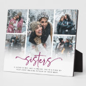 Script Sisters 5 Foto Collage Aandenken Cadeau Fotoplaat (Zijkant)