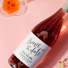 Script Sla de datum op het etiket van mousserende 