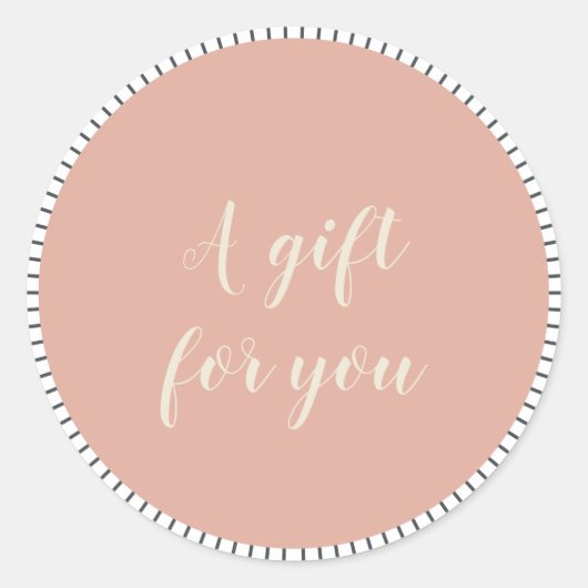 Script Small Business Customer Cadeautje voor u Ronde Sticker (Voorkant)
