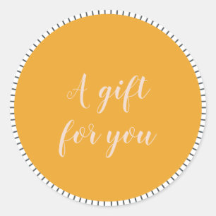  Script Small Business Customer Cadeautje voor u Ronde Sticker