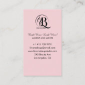 Script Sociaal Icoon QR Code Foto Make-up Artiest Visitekaartje (Achterkant)