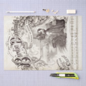 Script Songbook Muziek Lady Bird Decoupage Tissuepapier (Craft)