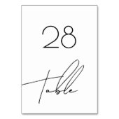 Script Stijlvolle moderne bruiloft decor Kaart (Achterkant)