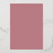 Script Stof Roze Meisje Eerste Communie Goud Folie Uitnodiging (Achterkant)