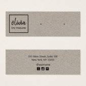 Script Stud die Kraft DisplayCard verdient Mini Visitekaartjes (Voorkant /achterkant)