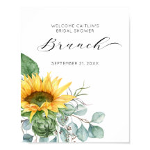 Script Sunflower Vrijgezellenfeest Brunch Welkom